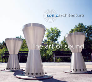 Sonic Architecture Look Book cover image showing 3 stainless steel drums